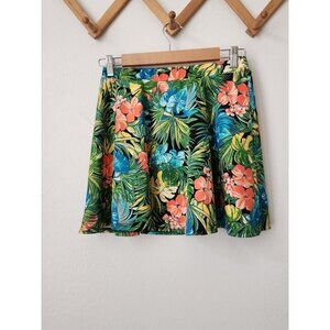 Sans‎ Souci hawaiian tropical skater skirt swim cover up M beach vacation